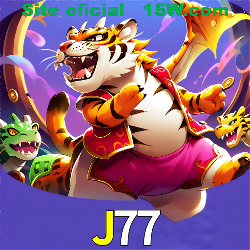 Imagem promocional da J77 mostrando a plataforma e suas vantagens
